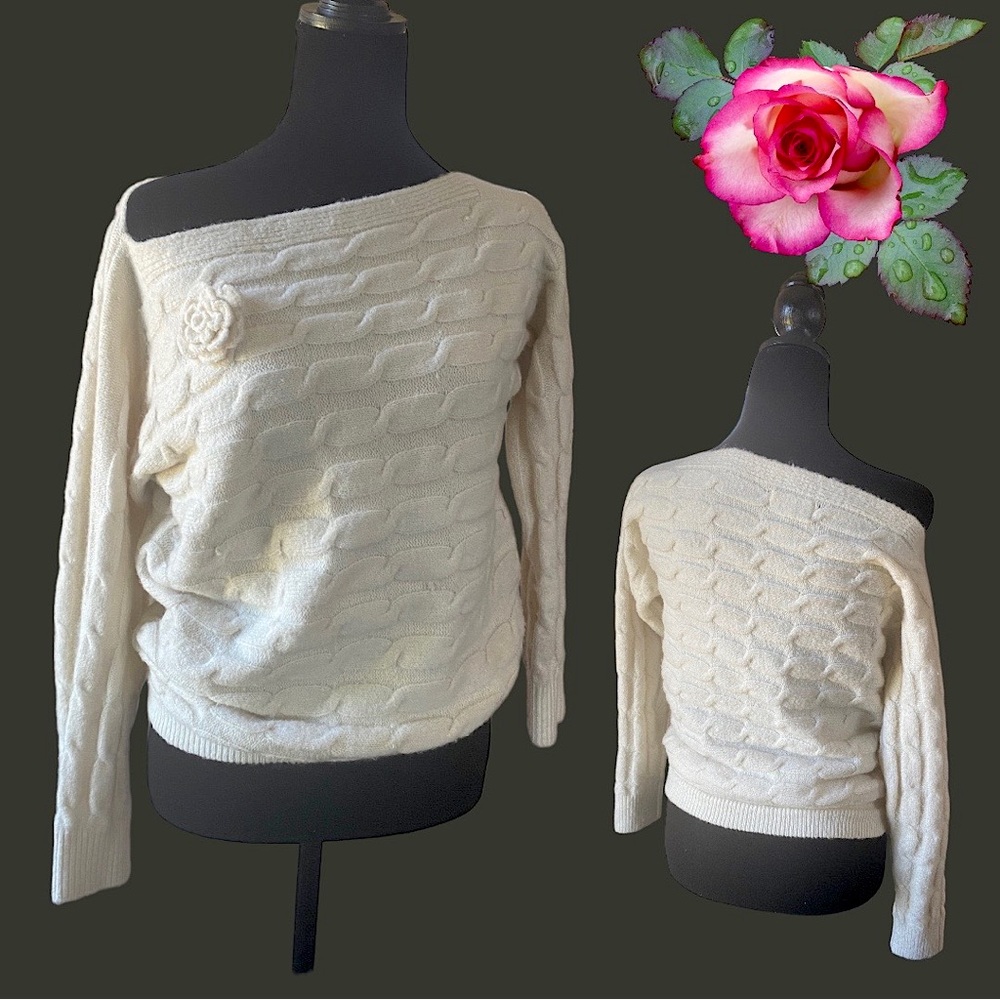 Military Hippie Coming up Roses Sweater - Forever Roses Collection. Size S/M - Picture 2 of 11